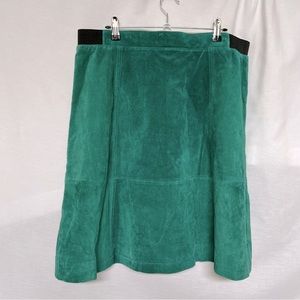 Liz Claiborne Aqua Suede A-Line Skirt.  Size 16